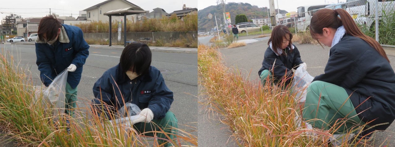 清掃作業の様子