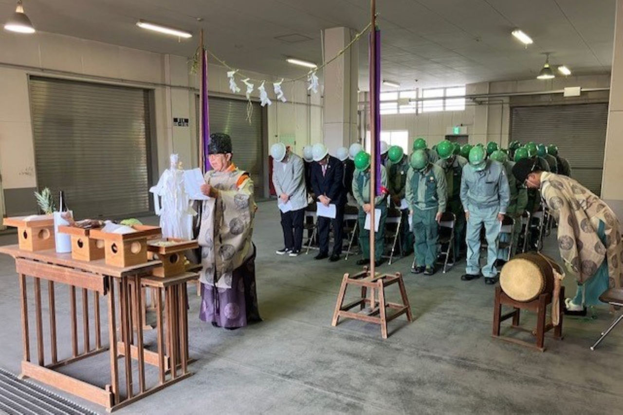安全祈願式の様子